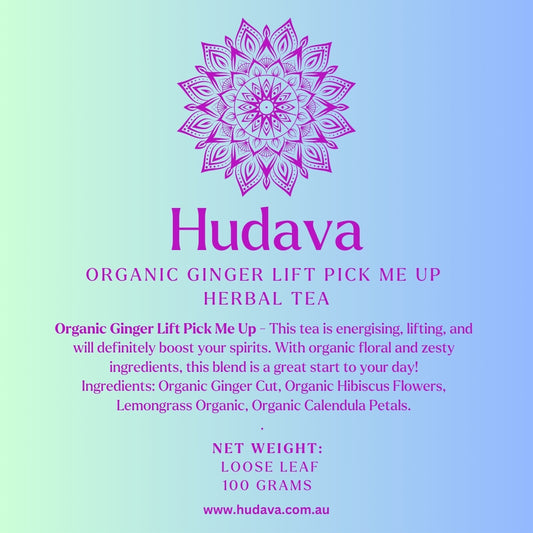 Organic Ginger Pick Me Up Tea - 100g Loose Leaf