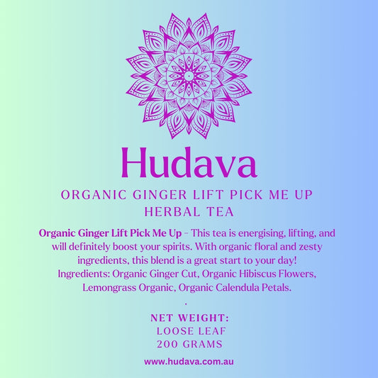 Organic Ginger Pick Me Up Tea - 200g Loose Leaf