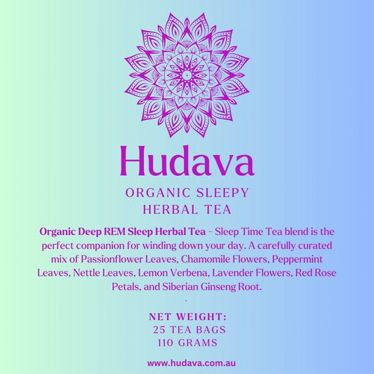 Hudava Organic Sleepy Tea - 25 Pyramid Tea Bags