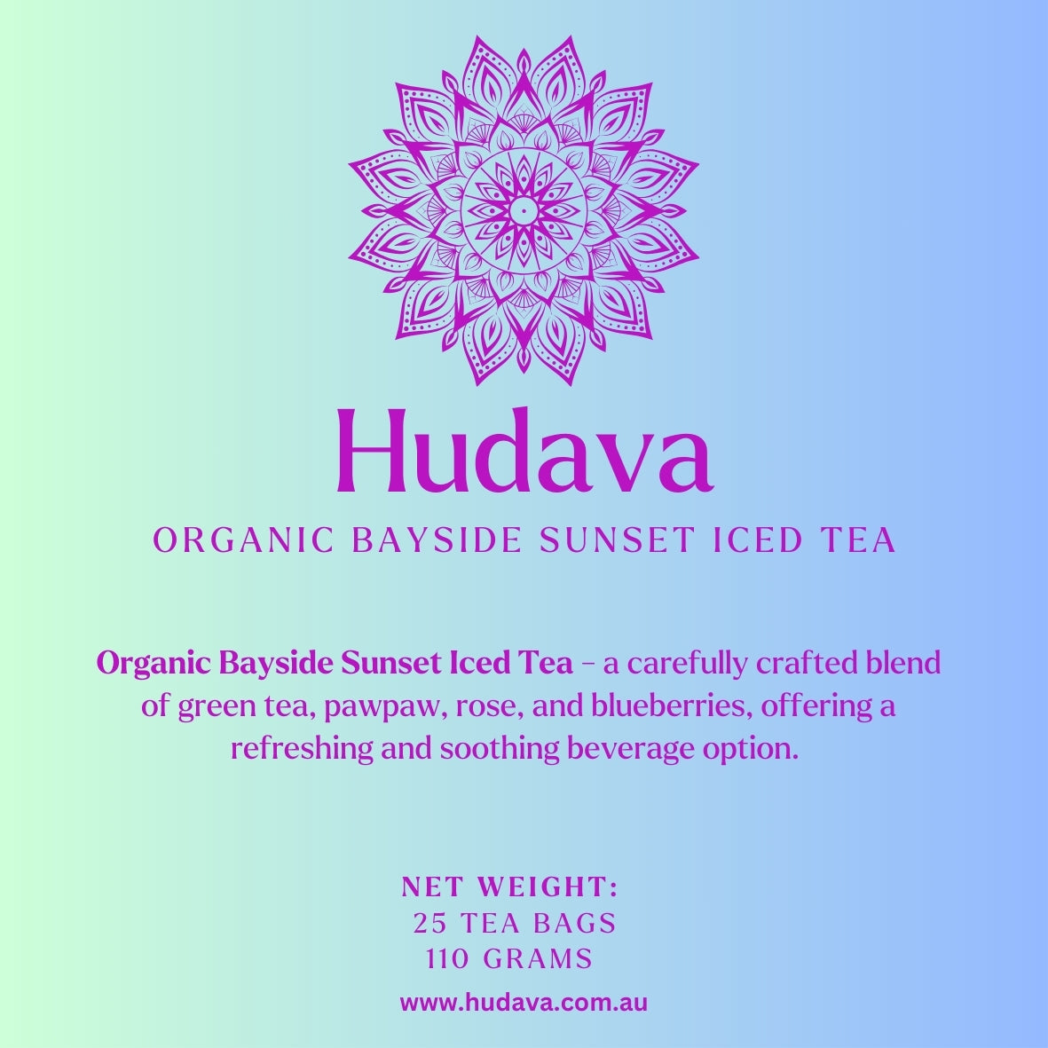 Bayside Sunset Iced Tea - 25 Pyramid Tea Bags